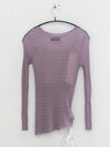 SWAYING 25 Early Autumn Micro-transparent Slim Fit Sweater SW-SW25PF1T06C3-ZI Purple (SW25PF1T06)